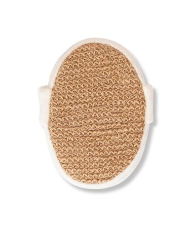 Natural Ramie Bath Scrubber - 100% Natural Exfoliating Body Scrubber for Men and Women Premium Ramie Bath Sponge for Smooth Skin