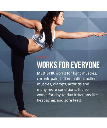 MEDISTIK Extra Strength Pain Relief Stick. Long Lasting Topical Pain Reliever for Backache Arthritis Muscle & Joint Pain 58mg Pack of 4 - Buy Online on GoSupps.com