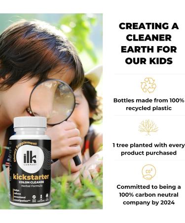 ILK Herbal Colon Cleanse Capsules - Made in USA - Non-GMO, Gluten-Free with Probiotics for Detox & Gut Health - 3, 7, 15 Day Cleanse Options - Buy Online on GoSupps.com