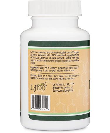 Tongkat Ali for Men (120 Capsules) - Clinically Proven LJ100 Formula, Made in USA by Double Wood Supplements - Buy Online on GoSupps.com