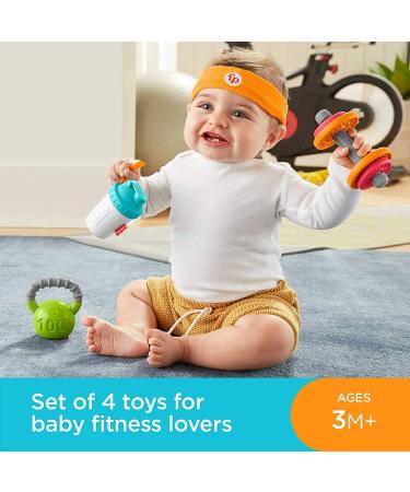 Fisher-Price Newborn Teething Toys & Rattles Gift Set - 4 Funny Baby Biceps Accessories - Buy Online on GoSupps.com
