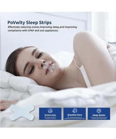 PoVwlty 120 PCS Mouth Tape for Sleeping Better | Drug-Free Nasal Strips to Reduce Snoring and Improve Sleep Quality - Buy Online on GoSupps.com