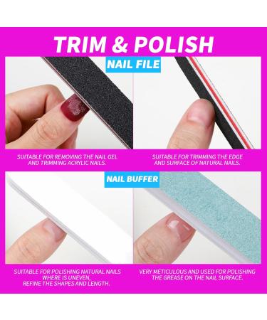 Fandamei Nail Polish Remover Tools Set - 500 Cotton Pads Nail Clips & Stainless Steel Shaver | Perfect for Gel Nails - Buy Online on GoSupps.com