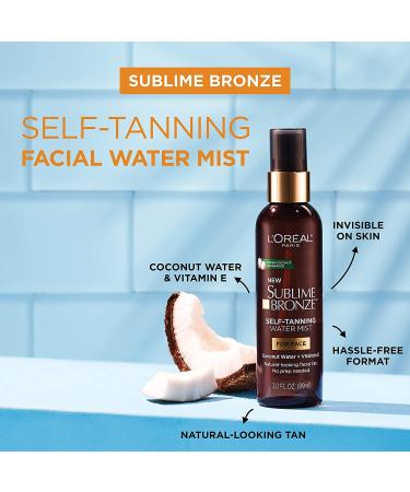 L'Oreal Paris Sublime Bronze Self-Tanning Facial Mist - Coconut Water & Vitamin E - 3 fl. Oz - Buy Online on GoSupps.com
