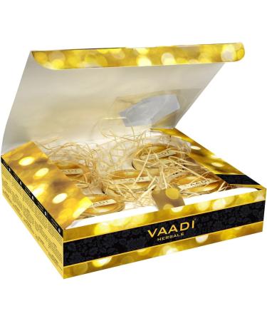 Vaadi Herbals Gold Facial Kit - 24 Carat Gold Leaves & Natural Ingredients | 270g - Anti-Aging & Radiant Skin - Buy Online on GoSupps.com