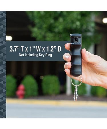 SABRE Pepper Gel with Flip Top | Maximum Strength OC Spray | Snap Clip & Finger Grip | 25 Bursts | UV Marking Dye | Easy & Safe Black Pepper Gel - Buy Online on GoSupps.com