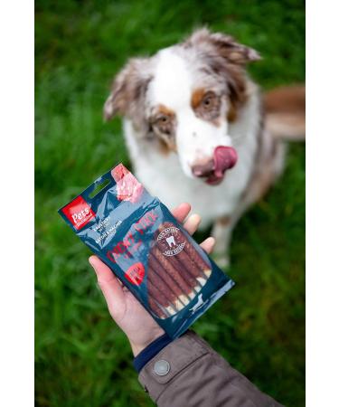 Pets Unlimited Chew Sticks with Beef - Small 8 Pieces (Pack of 2) | Premium Dog Treats for Healthy Chewing - International Shipping Available - Buy Online on GoSupps.com