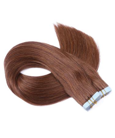 Buy #6 Brown Tape-In Hair Extensions - 60cm 40 Tresses 100% Remy Real Hair - Novon Hair Extensions - Buy Online on GoSupps.com