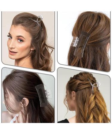 Lusofie 3Pcs Clear Claw Clip Set for Thick Hair - Strong Hold Banana Hair Clips for Women and Girls - Buy Online on GoSupps.com