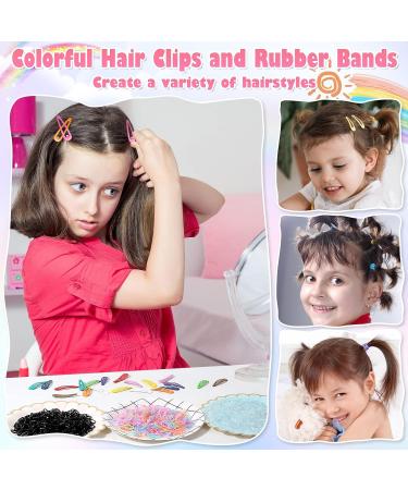 Comkrivy 1500 Pcs Small Rubber Bands for Hair with Hair Tools Set - Perfect for Styling Hair of Girls, Women, and Kids - Buy Online on GoSupps.com