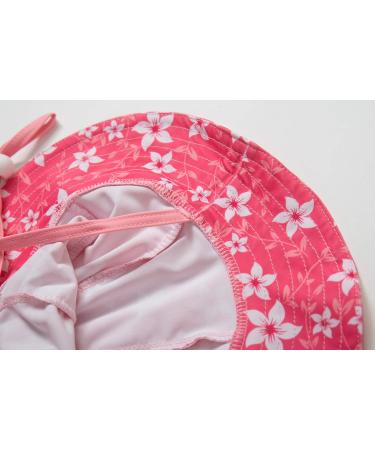 Bonverano Baby Girls UPF 50+ UV Protection Sunsuit with Sun Cap - Pink Flowers 18-24Months - Buy Online on GoSupps.com