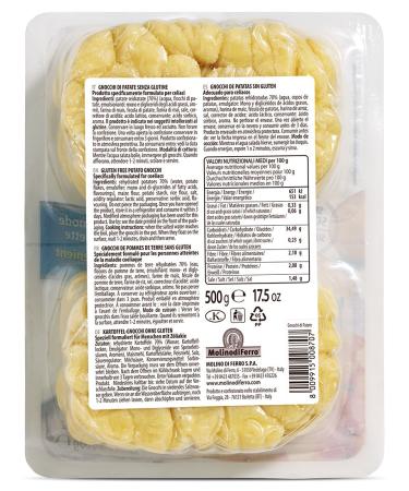 Le Veneziane Gluten Free Potato Gnocchi 17.6oz - Authentic Italian Pasta for Gluten-Free Diet - Buy Online on GoSupps.com