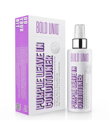 BOLD UNIQ Purple Hair Mask & Leave-in Conditioner - For Blonde, Platinum, Silver, Gray Hair - Remove Yellow Tones, Reduce Brassiness, Condition Dry Hair - Buy Online on GoSupps.com
