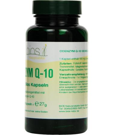 Buy Bios Coenzyme Q-10 100 mg - 100 Capsules for Heart Health | International Shipping Available - Buy Online on GoSupps.com