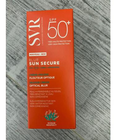 SVR Laboratoires SUN SECURE BLUR SPF 50+ Optical Blur Mousse Cream 50ml. NEW Skin Beauty Gift
