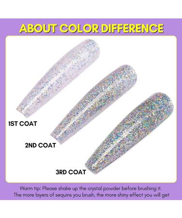 Makartt Grey Fine Glitter Acrylic Nail Powder for Salon-Quality Nails Extension - No Need for Nail Lamp | Shop Now - Buy Online on GoSupps.com