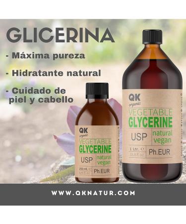 LIQUID VEGETABLE GLYCERIN - Moisturizing and softening for hair and skin - Cosmetic Base for Soaps Shampoos Creams Homemade Crafts (1000 ml) - Buy Online on GoSupps.com