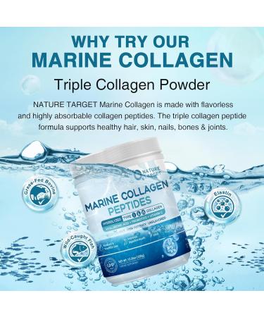 Marine Collagen Peptides Powder with Probiotics  Vitamin C & Hyaluronic Acid - Skin  Hair  Nails & Joint Support - 35 Servings - Buy Online on GoSupps.com