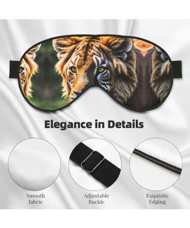 SSIMOO African Animals Print Eye Mask - Double-Sided Soft Light Blocking for Better Sleep Quality - International Shipping Available - Buy Online on GoSupps.com