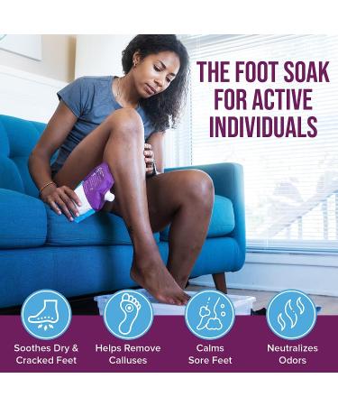 TRIHARD Active Foot Soak Salts - Herbal Foot Spa with Tea Tree Oil & Menthol | Detox for Athletes & Smelly Feet | Foot Softening Pedicure Kit - Buy Online on GoSupps.com