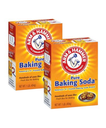 Arm & Hammer Baking Soda - 16 oz (2) 1 Pound (Pack of 2)