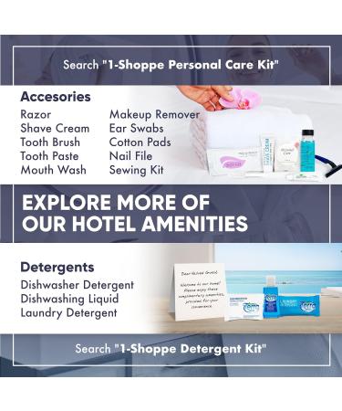 Terra Pure White Tea & Coconut Toiletries Set - 80 Piece Travel Amenities for Hotels Airbnb & Rentals | Hotel Shampoo Conditioner Body Wash & Lotion - Buy Online on GoSupps.com