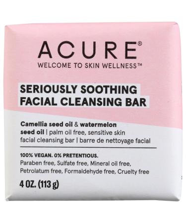 Acure Seriously Soothing Facial Cleansing Bar 4 OZ
