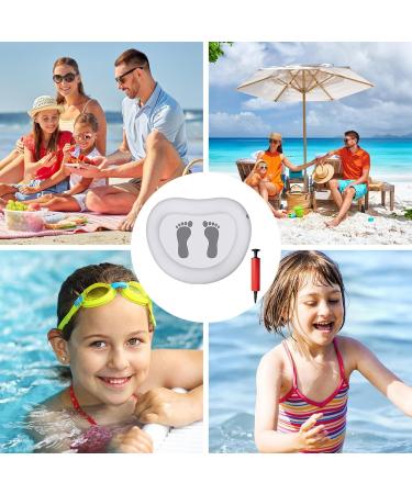 Foot Basin for Pool - Inflatable Beach Foot Bath Inflatable Foot Wash Tub for Pool | Foldable Foot Bath Pool with Pump White Inflatable Basin for Ladder - Buy Online on GoSupps.com