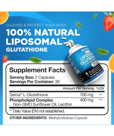 Nutrivein Premium Liposomal Glutathione, Apple Cider Vinegar Capsules, & Vitamin C Supplement Bundle: Vitamin C, ACV Capsules, & Glutathione Supplement Bundle for Cellular Defense & Detox - Buy Online on GoSupps.com