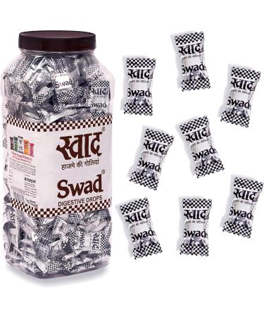 Swad Candy Jar (Digestive & Tangy Indian Masala Flavour Sweet Toffee) Vegan & Gluten Free 150 Candies Jar ORIGINAL - Buy Online on GoSupps.com