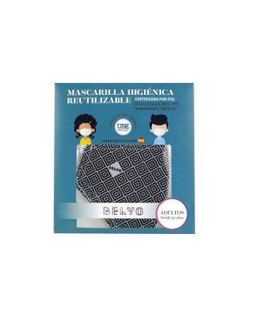 Adult Hygienic Reusable Mask UNE 0065 - Eco-Friendly Lemon Design | International Shipping Available - Buy Online on GoSupps.com