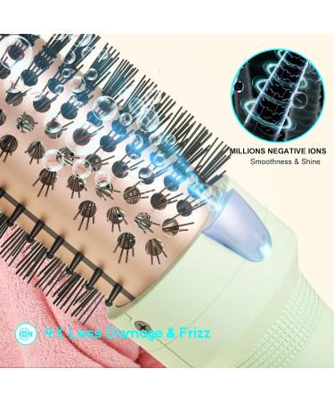 Shop K&K 1.5 Inch Thermal Brush - Ionic Heated Round Brush for Smooth Blowouts & Natural Curls - Dual Voltage Fast Heating - Perfect for All Hair Types - Buy Online on GoSupps.com