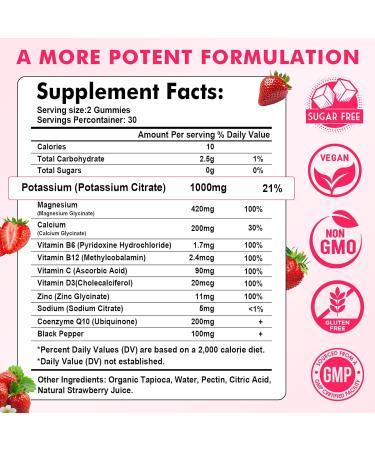 Potassium Citrate & Magnesium Gummies 2 Packs - Buy Online on GoSupps.com