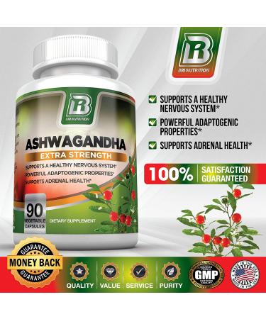 BRI Nutrition Ashwagandha - 1400mg - Mood & Energy Support (90 Count) - Buy Online on GoSupps.com