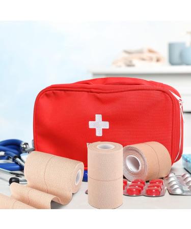 Buy 4 Rolls Elastic Adhesive Tape | Self-Adhesive Bandage Wrap for Sports Injuries & Pet Care - 5 Yard 4 Inch Width - Buy Online on GoSupps.com