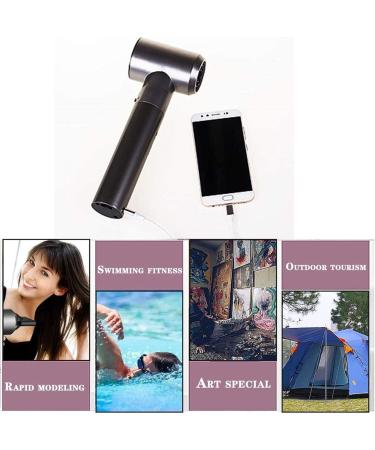Wireless Hair Dryer Portable USB Intelligent Cordless Hair Dryer Blow Dryer for Art Drying Home School Pet Care Outdoor Travel Standardversion - Buy Online on GoSupps.com