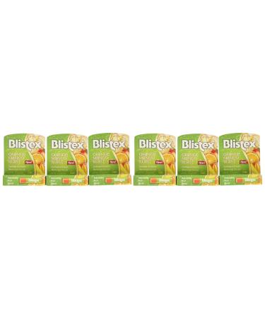 Blistex Lip Protectant SPF 15 Orange Mango Blast.15 oz (Pack of 6)