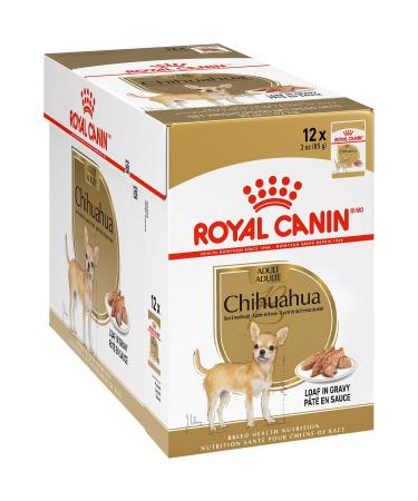 Royal Canin Breed Health Nutrition Chihuahua Adult Wet Dog Food 3 Ounce (Pack of 12) Loaf in Sauce