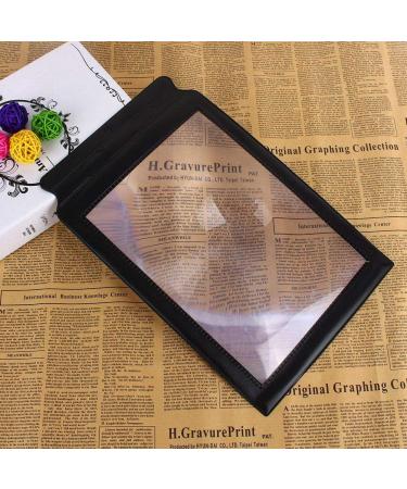 Jeanoko Reading Magnifier Magnifier Sheet PVC Bookmark Reading Aid A4 Full Page 3X Magnifying Tool for Elderly and People with Low Vision - Buy Online on GoSupps.com