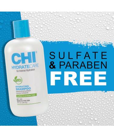 CHI HydrateCare Hydrating Shampoo - Balance Moisture Protect Against Damage Sulfate & Paraben-Free 12 Oz | Cruelty-Free International Shipping - Buy Online on GoSupps.com