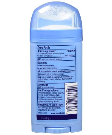 Secret Anti-Perspirant Deodorant Invisible Solid Spring Breeze 2.60 oz - Pack of 2 - Buy Online on GoSupps.com