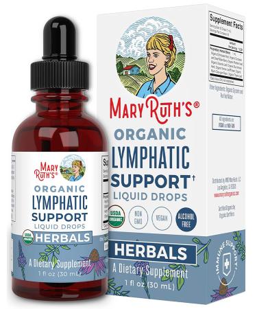 Lymphatic Drainage | Lymphatic Support Drops | USDA Organic Lymphatic Cleanse with Echinacea & Elderberry for Immune Support | Antioxidant & Immune Defense | Vegan | Non-GMO | 30 Servings 1 Fl Oz (Pack of 1)