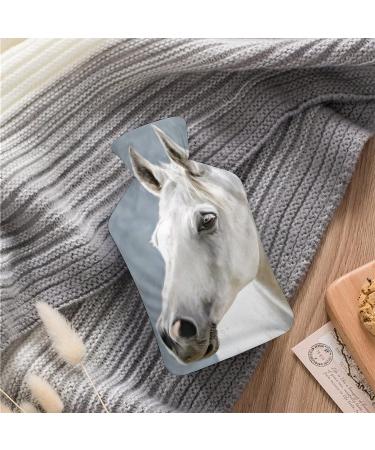 Hot Water Bottle with Lid - Rubber Horse Design for Pain Relief Cramps & Foot Warmer - Hot & Cold Therapy - Buy Online on GoSupps.com