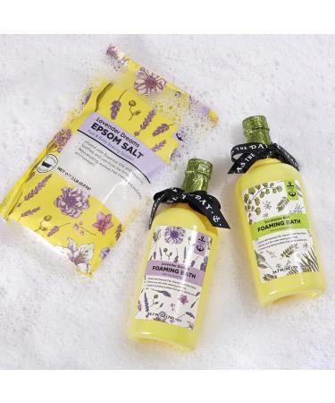 2lb Epsom Salt Bubble Bath for Women - Lavender & Eucalyptus Mint Scented Spa Gift Set - Buy Online on GoSupps.com