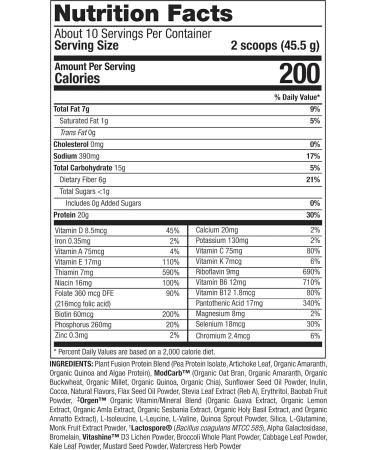 PlantFusion Complete Meal Plant Based Protein Powder 2 lb - Vegan Chocolate Caramel with Superfoods Greens & Probiotics - Buy Online on GoSupps.com