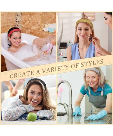 4-Piece Rhinestone Crystal Headband Set - Handmade Bling Hairbands for Women & Girls in Black, White, Red, Gold - Buy Online on GoSupps.com