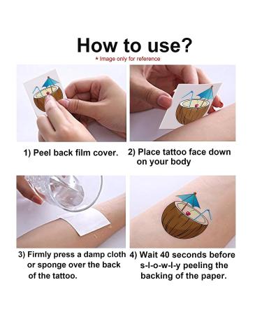 Pirate Tattoos (96Pcs) - Konsait Pirate Temporary Tattoo Set for Kids Birthday Party Favors - Buy Online on GoSupps.com