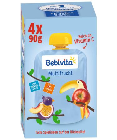 Bebivita Multifruit pack of 4 (4 x 4 x 90g)