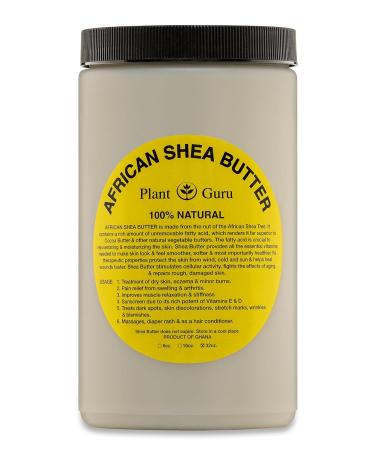 Raw African Shea Butter & Black Soap Combo - 2 lbs Unrefined Grade A Pure Natural from Ghana for Skin & Hair Growth - Aids Eczema Psoriasis & Stretch Marks - Buy Online on GoSupps.com