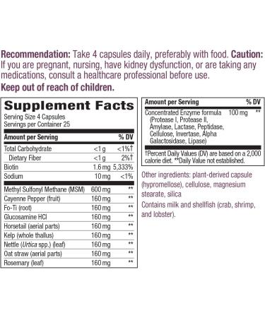 Nature's Way Hair & Skin Support with Cayenne & Horsetail - 100 Capsules - Buy Online on GoSupps.com